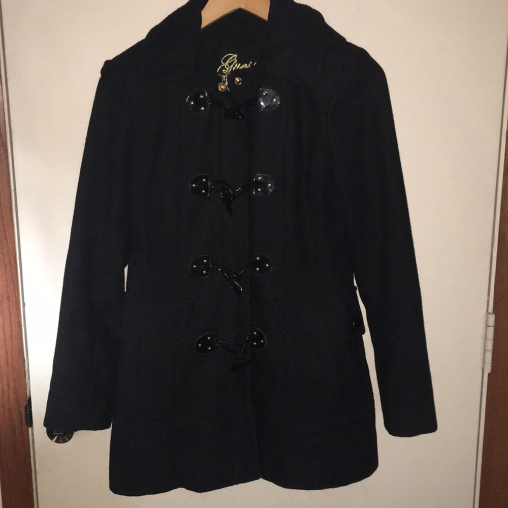 Black Guess pea coat